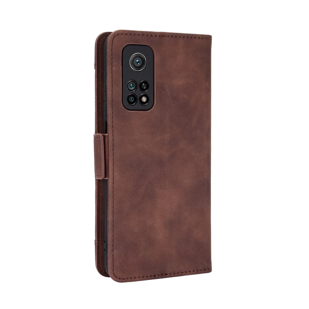 Cassa Del Telefono Più Slot Per Schede Di Portafogli In Pelle Per Xiaomi Mi 10T 5g / Mi 10T Pro 5g / Redmi K30S - Marrone-3