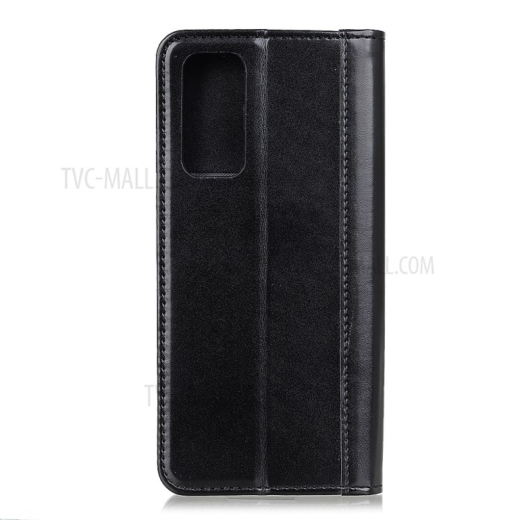 Auto-absorbed Split Leather Shell Cover for Xiaomi Mi 10T 5G/Mi 10T Pro 5G - Black-3