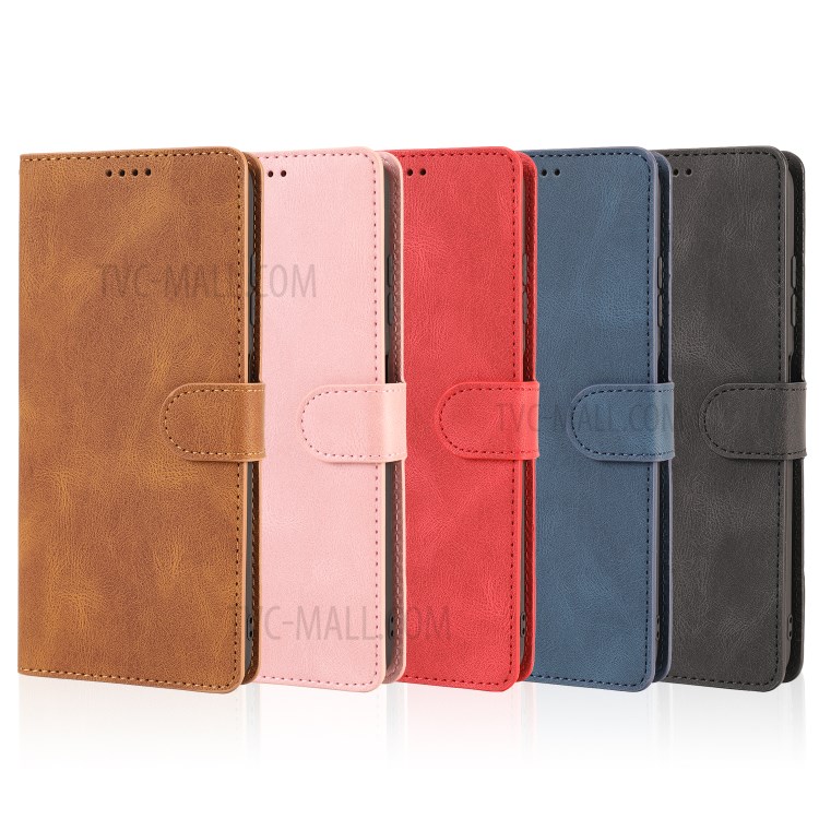 Classic Leather Wallet Phone Cover Case with Wrist Strap for Xiaomi Poco X3/X3 NFC - Black-16