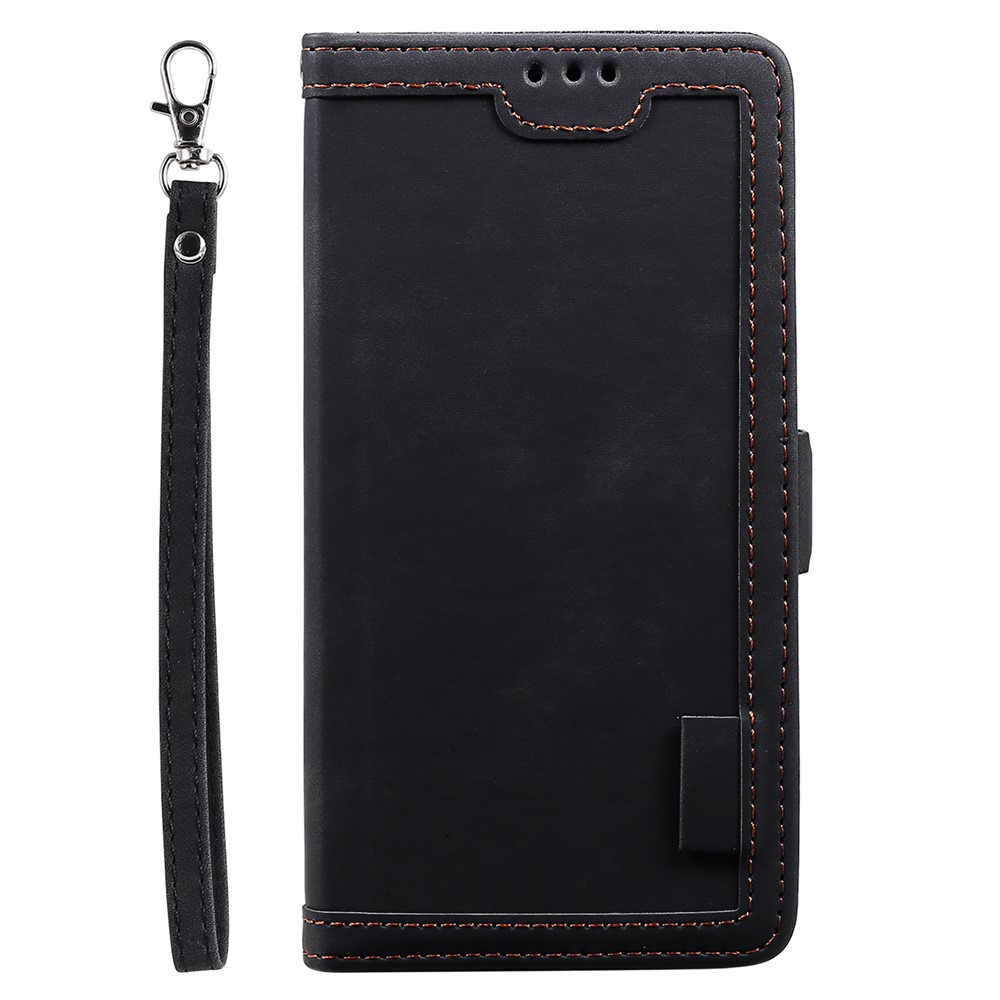 Retro Style Splicing Leather Cover Wallet Case for Xiaomi Mi 10T 5G / Mi 10T Pro 5G / Redmi K30S - Black-2