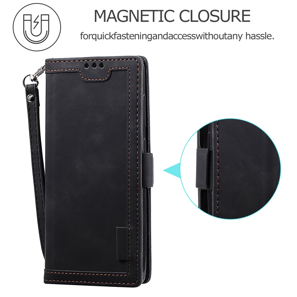 Retro Style Splicing Leather Cover Wallet Case for Xiaomi Mi 10T 5G / Mi 10T Pro 5G / Redmi K30S - Black-8