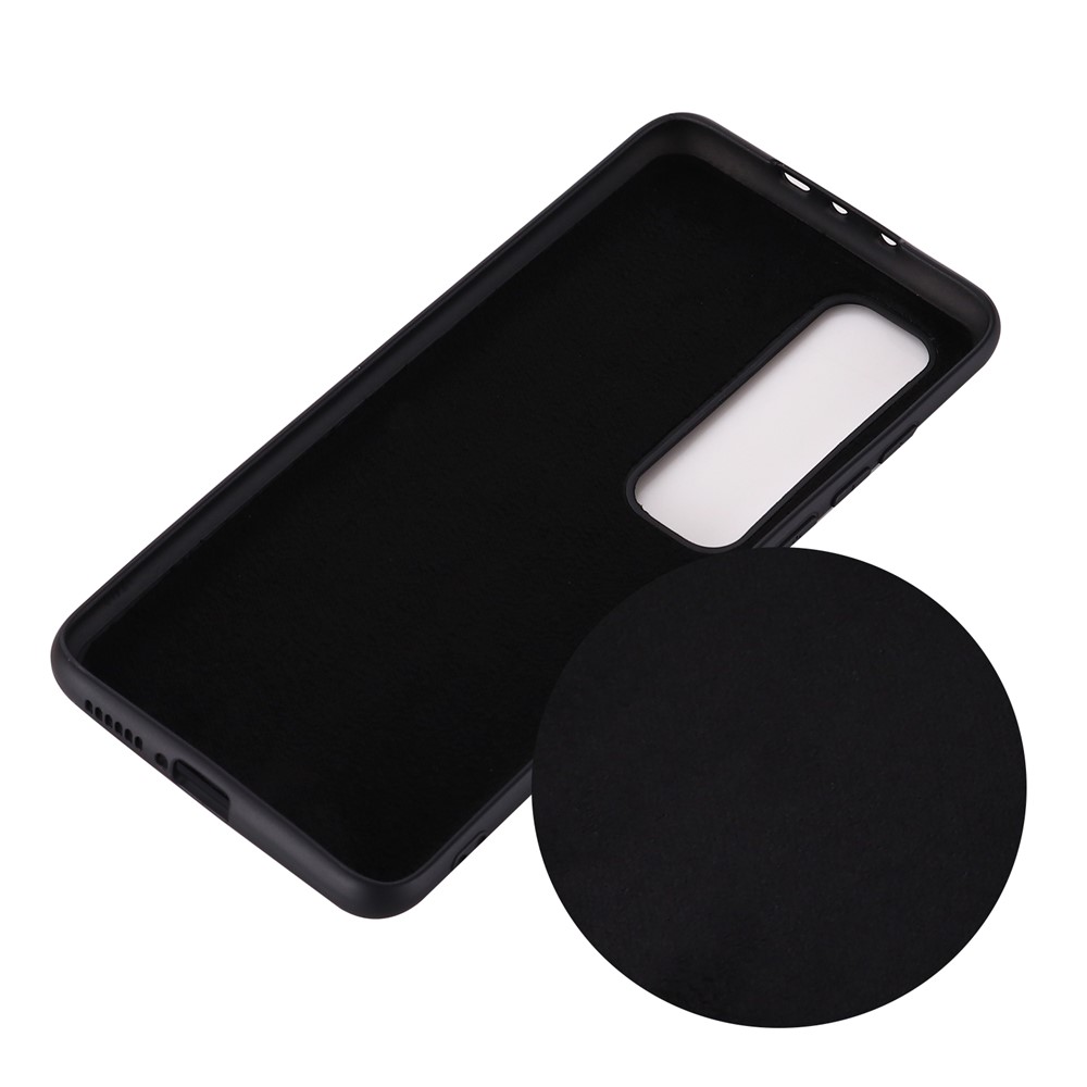 Liquid Silicone Phone Case for Xiaomi Mi 10 Ultra - Black-3
