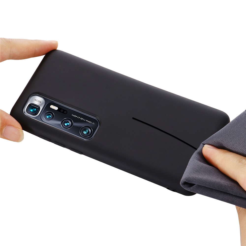 Liquid Silicone Phone Case for Xiaomi Mi 10 Ultra - Black-5