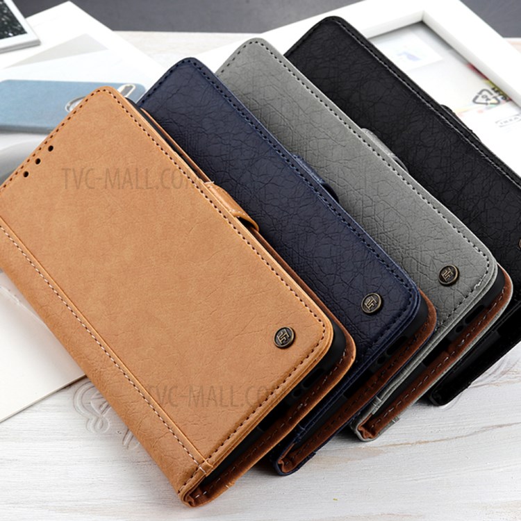 Magnetic Leather Wallet Stand Phone Protective Case for Xiaomi Mi 10T 5G/Mi 10T Pro 5G - Black-12