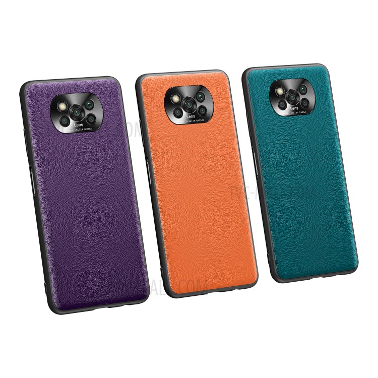 FUKELAI CD Veias PC + TPU Case Híbrida Com Cobertura de Câmera Para Xiaomi Poco X3 / Poco X3 NFC - Verde-9