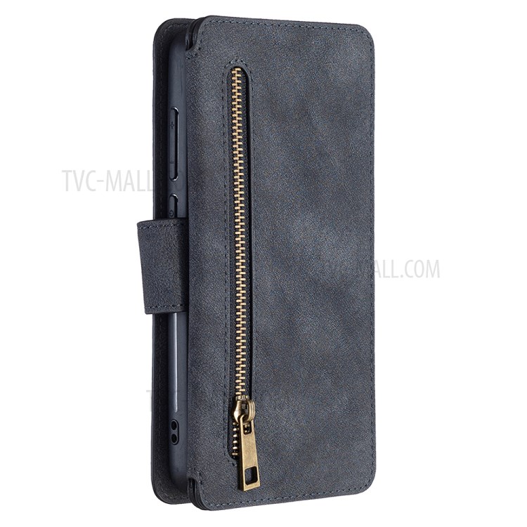 Detachable 2 in 1 Matte Leather Wallet Stand Cell Phone Cover Case for iPhone 6 Plus - Black-8
