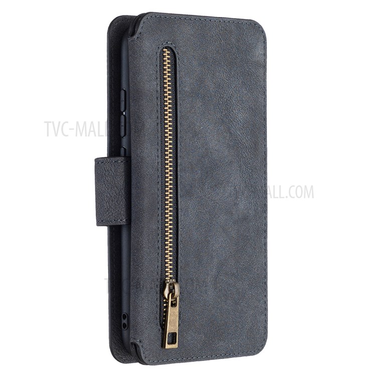 Detachable 2 in 1 Matte TPU + PU Leather Phone Cover Case for Xiaomi Redmi Note 7 - Black-8