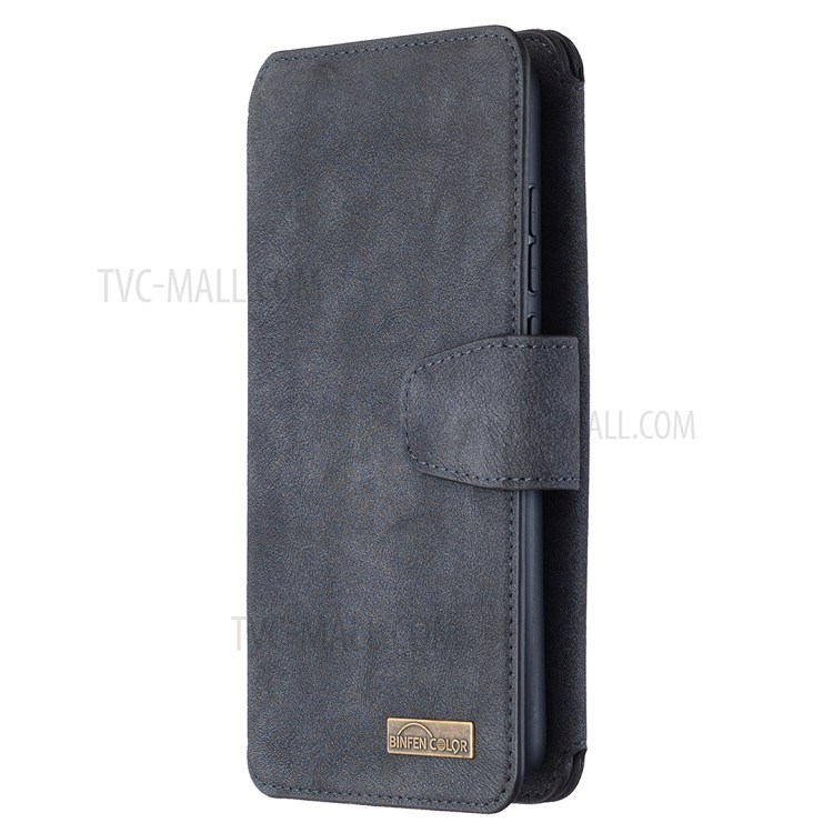 Detachable Matte TPU + PU Leather Phone Cover Case for Xiaomi Redmi Note 8 - Black-7