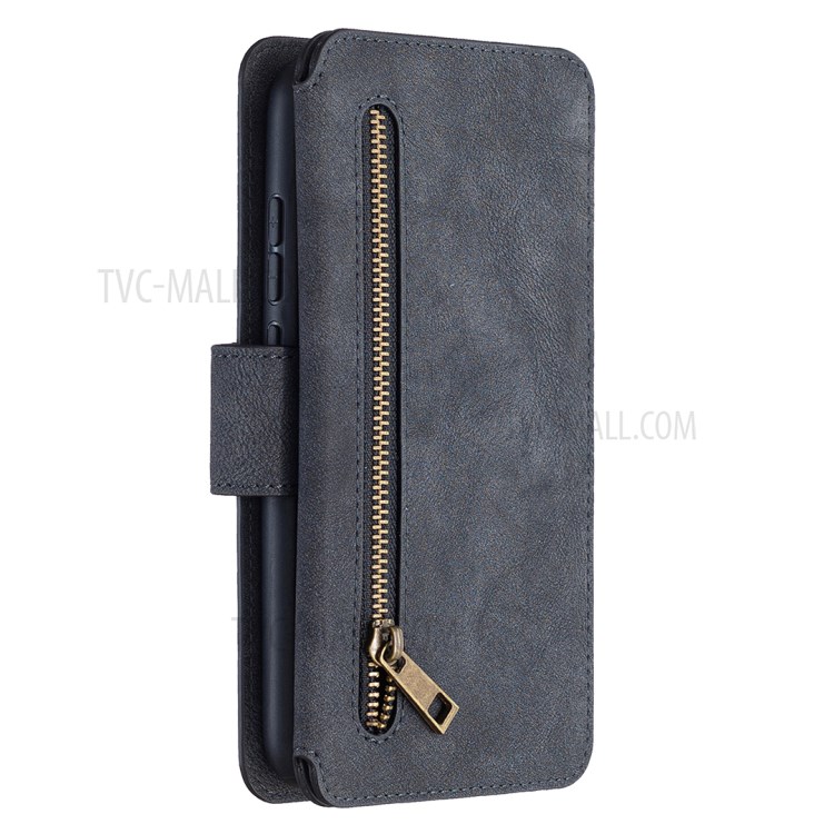 Detachable Matte TPU + PU Leather Phone Cover Case for Xiaomi Redmi Note 8 - Black-8