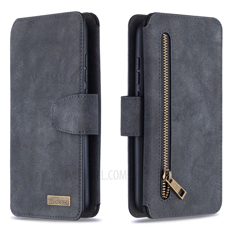 Detachable Matte TPU + PU Leather Phone Cover Case for Xiaomi Redmi Note 8 - Black-9