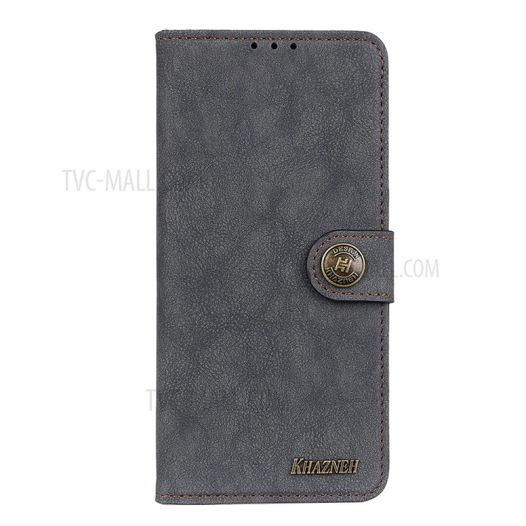 KHAZNEH Wallet Stand Retro Split Leather Case for Xiaomi Mi 10T Lite 5G - Black-2