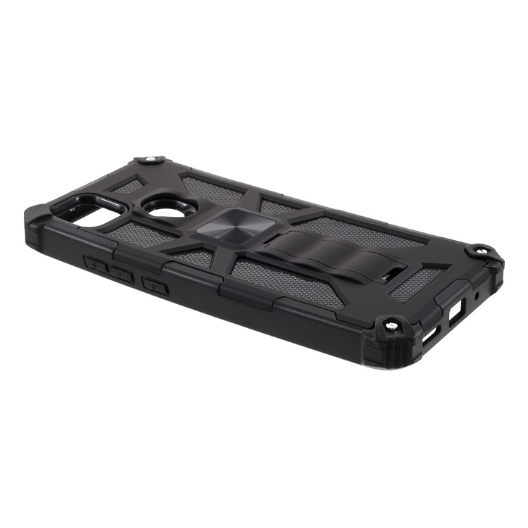 PC + TPU + Metal Phone Shockproof Protective Shell for Xiaomi Redmi 9C - Black-4
