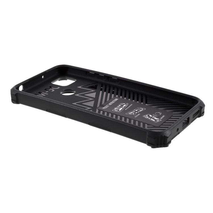PC + TPU + Metal Phone Shockproof Protective Shell for Xiaomi Redmi 9C - Black-6