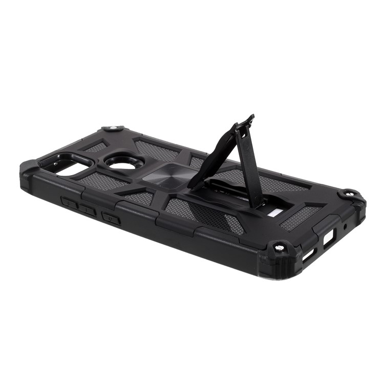 PC + TPU + Metal Phone Shockproof Protective Shell for Xiaomi Redmi 9C - Black-9