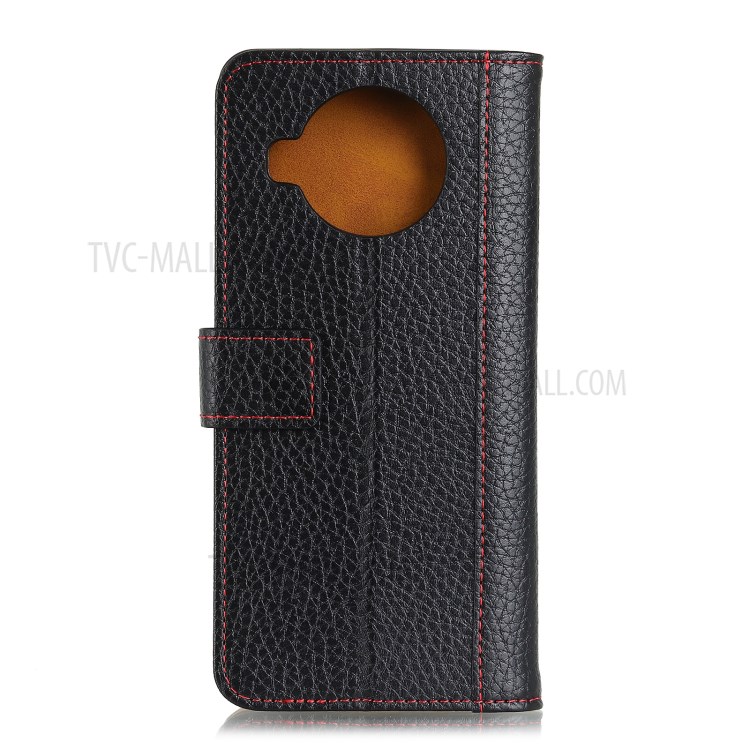 Litchi Skin Wallet Flip Leather Phone Case for Xiaomi Mi 10T Lite 5G - Black-3
