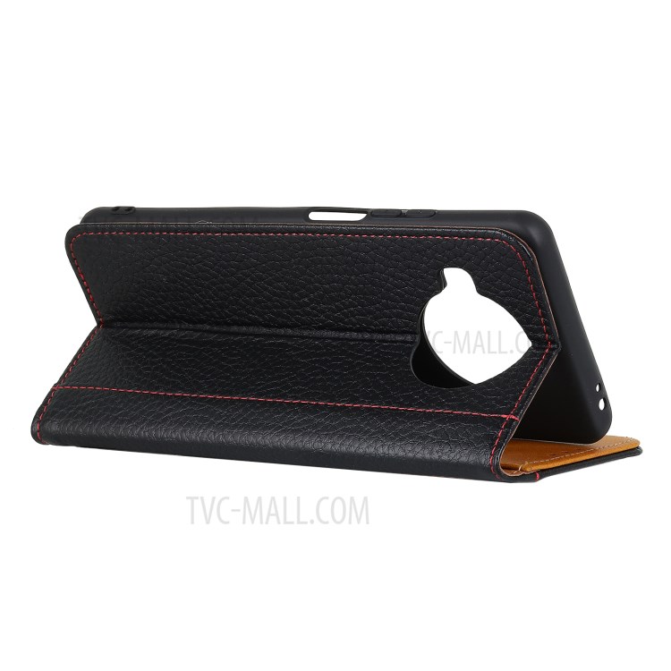 Litchi Skin Wallet Flip Leather Phone Case for Xiaomi Mi 10T Lite 5G - Black-4