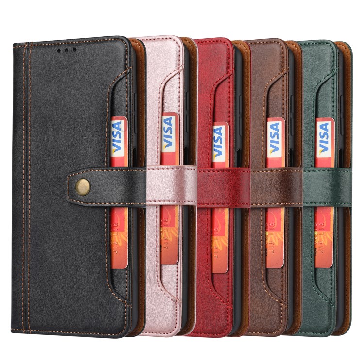 Magnetic Leather Cover Wallet Stand Phone Shell with Wallet for Xiaomi Poco X3/X3 NFC - Black-5