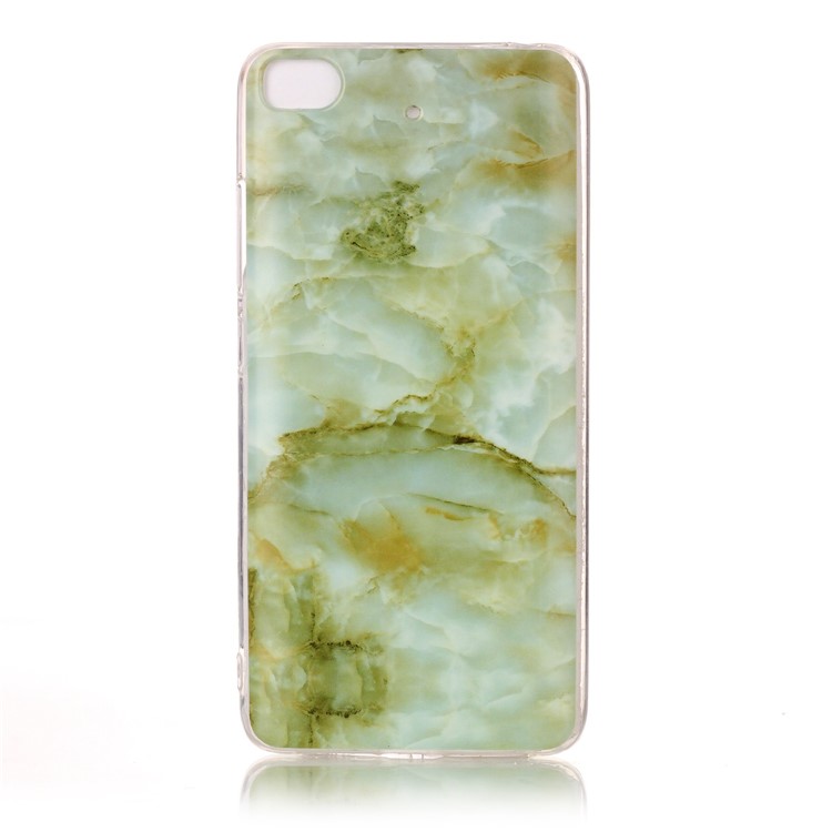 Marble Pattern IMD TPU Cellphone Case for Xiaomi Mi 5s - Light Green-2