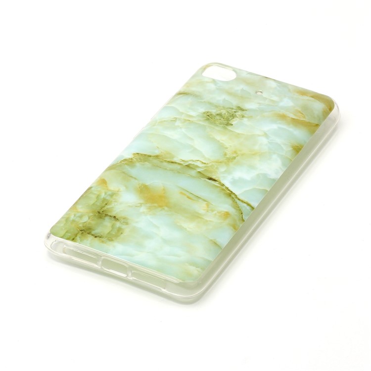 Marble Pattern IMD TPU Cellphone Case for Xiaomi Mi 5s - Light Green-3