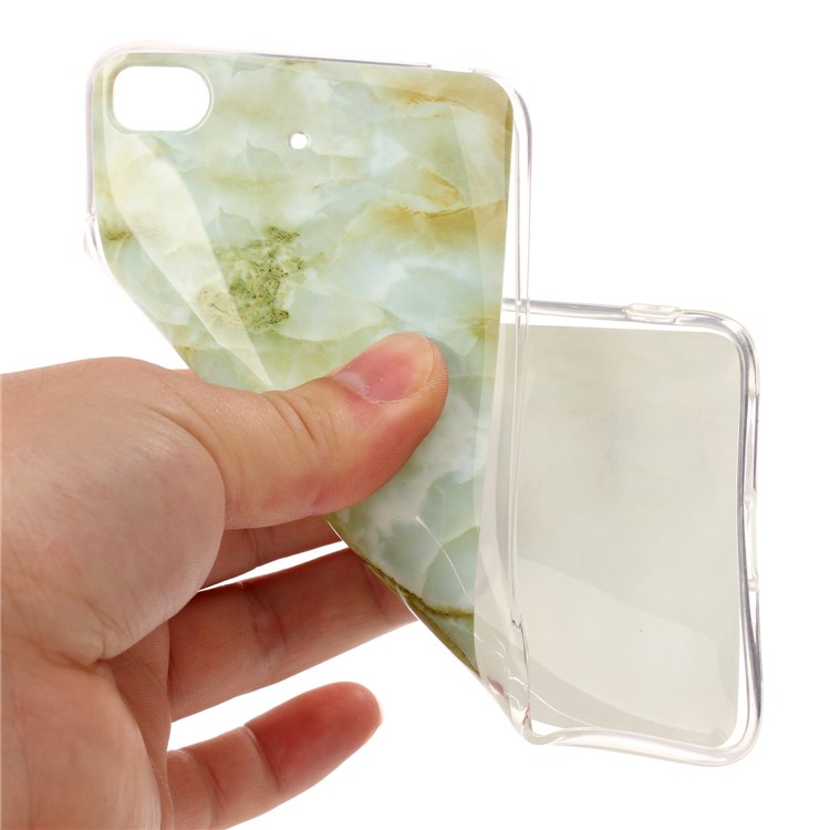 Marble Pattern IMD TPU Cellphone Case for Xiaomi Mi 5s - Light Green-5