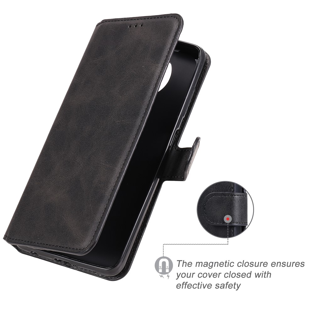 New Arrival Classic Flip Leather Wallet Stand Phone Case for Xiaomi Poco X3/Poco X3 NFC - Black-8