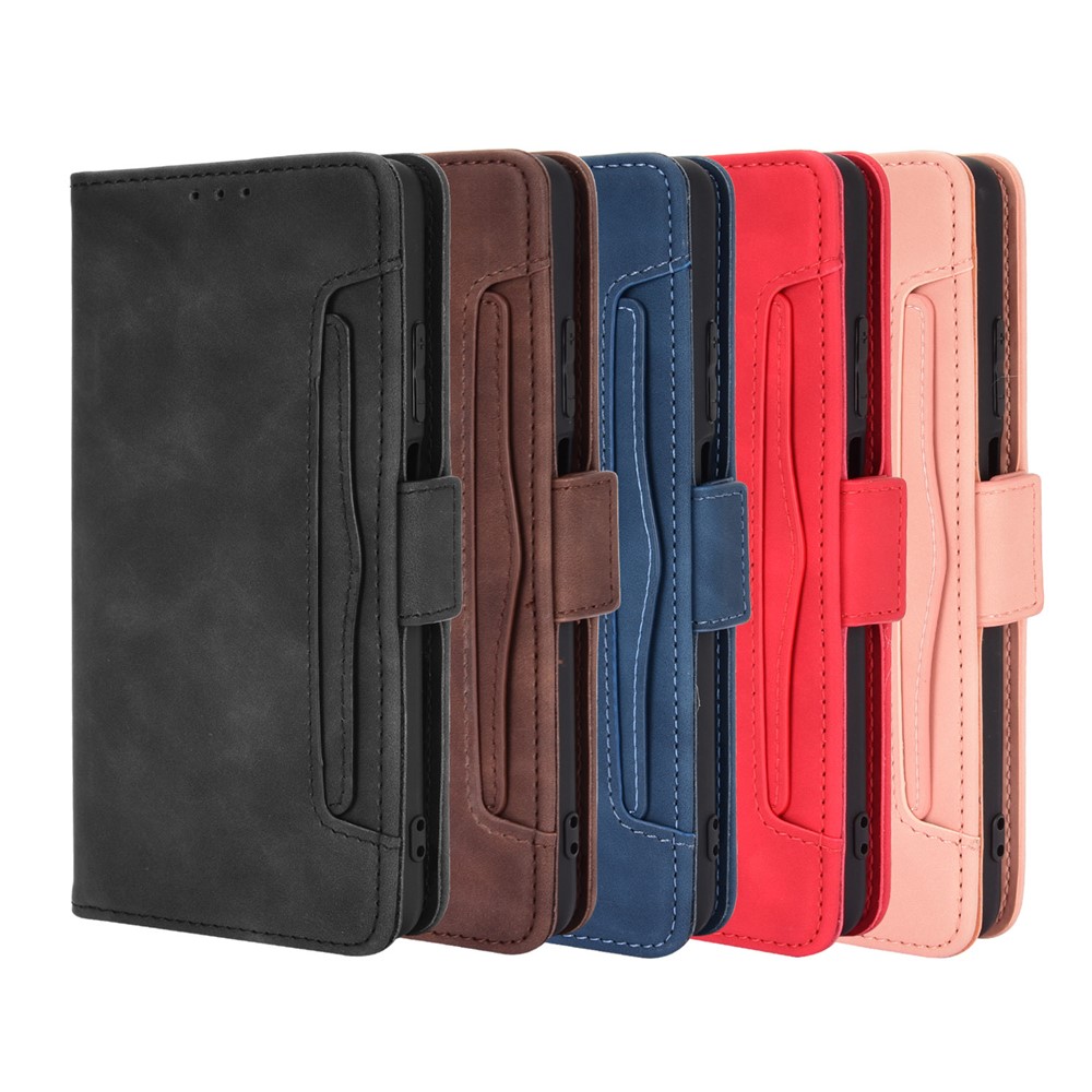 Leather Card Slots + Cash Pocket + Stand Phone Cover Shell for Xiaomi Mi 10T Lite 5G - Black-13