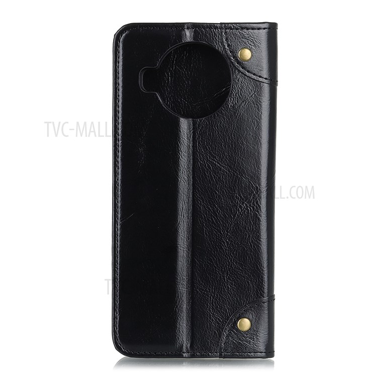 Auto-absorbed Magnetic Leather Cover for Xiaomi Mi 10T Lite 5G Wallet Stand Shell - Black-3