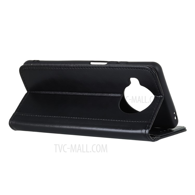Rivet Decor for Xiaomi Mi 10T Lite 5G Crazy Horse Leather Wallet Protective Cover - Black-3