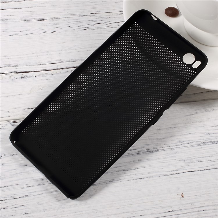 For Xiaomi Mi 5s Heat Dissipation Hollow-out Design Rubberized Plastic Phone Case - Black-2