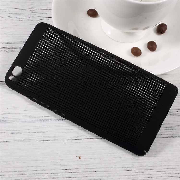 For Xiaomi Mi 5s Heat Dissipation Hollow-out Design Rubberized Plastic Phone Case - Black-3