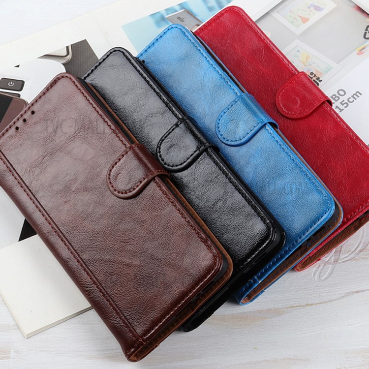 Crazy Horse Texture Leather Case for Xiaomi Mi 10T Lite 5G Mobile Phone Shell - Black-11