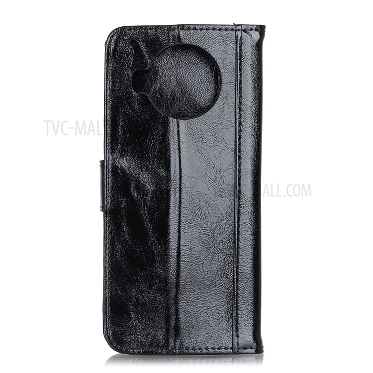 Crazy Horse Texture Leather Case for Xiaomi Mi 10T Lite 5G Mobile Phone Shell - Black-3