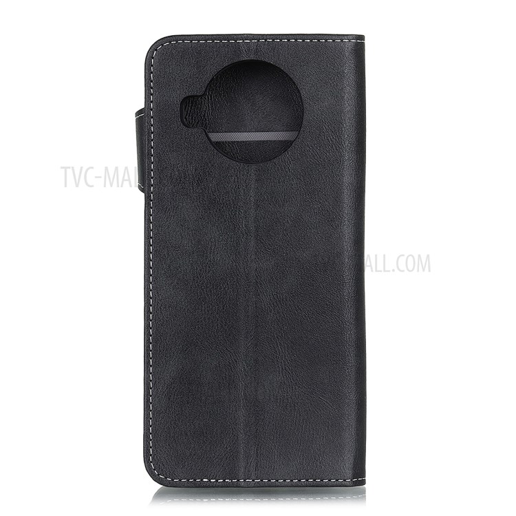 S Form Geformt Für Xiaomi MI 10T Lite 5G Lederabdeckung Brieftasche Ständerschale - Schwarz-3