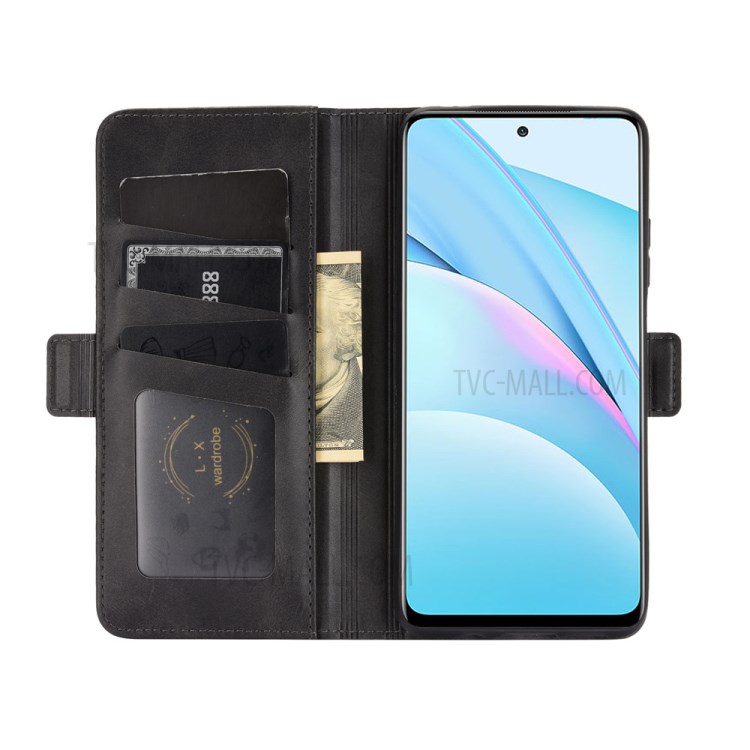 Double Side Magnetic Clasp Leather Protective Case for Xiaomi Mi 10T Lite 5G - Black-3