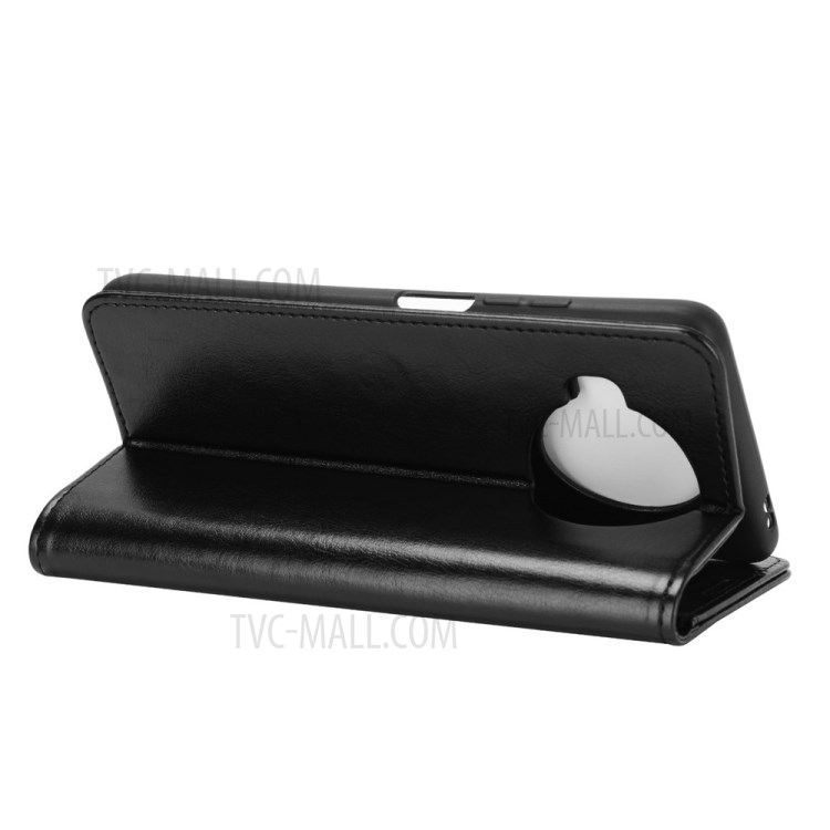 Crazy Horse Texture Leather Phone Case with Wallet + Stand for Xiaomi Mi 10T Lite 5G - Black-6
