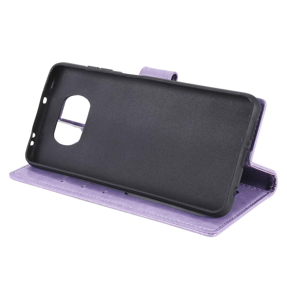 Estuche de Cuero de Billetera de Mandala Impreso Con Correa Para Xiaomi Poco X3 NFC / Poco X3 / X3 Pro - Violeta