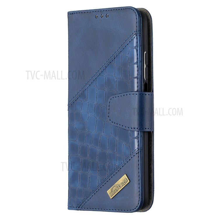 BF04 Splicing Crocodile Texture Wallet Stand Leather Cover for Xiaomi Mi 10T 5G / Mi 10T Pro 5G / Redmi K30S - Blue-2
