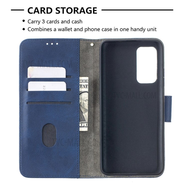 BF04 Splicing Crocodile Texture Wallet Stand Leather Cover for Xiaomi Mi 10T 5G / Mi 10T Pro 5G / Redmi K30S - Blue-6