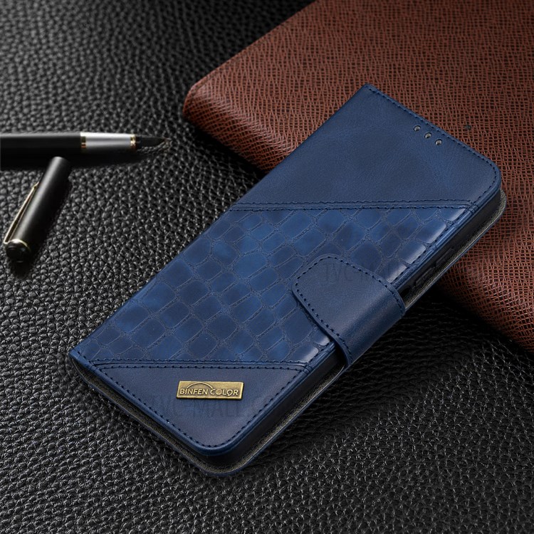 BF04 Splicing Crocodile Texture Wallet Stand Leather Cover for Xiaomi Mi 10T 5G / Mi 10T Pro 5G / Redmi K30S - Blue-7