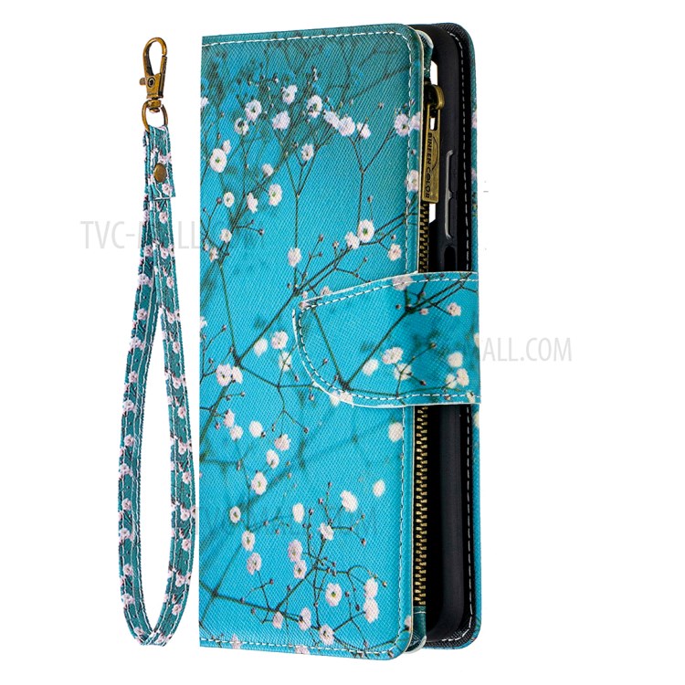 BF03 Pattern Printing Zipper Wallet Leather Phone Case for Xiaomi Mi 10T Pro 5G / Mi 10T 5G / Redmi K30S - Vivid Flower-2