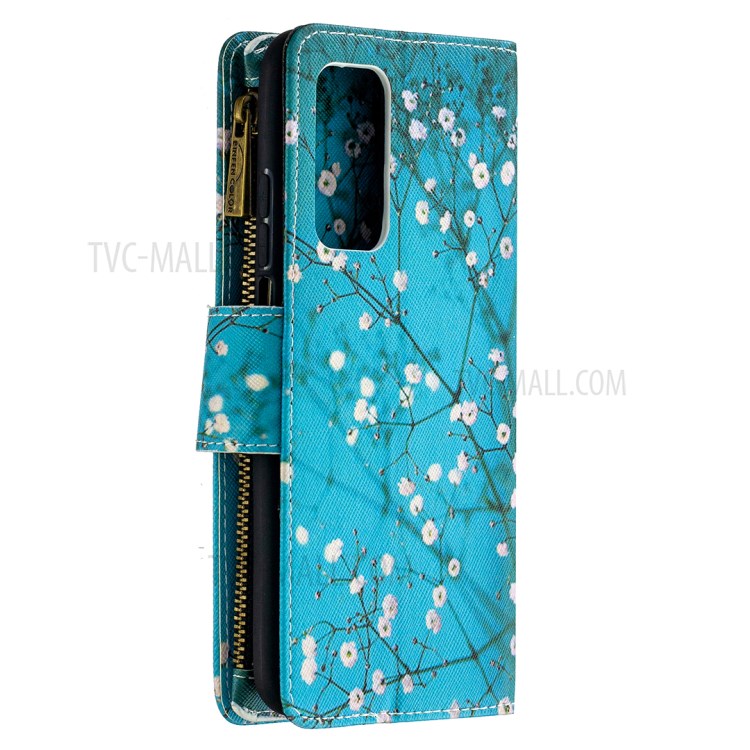 BF03 Pattern Printing Zipper Wallet Leather Phone Case for Xiaomi Mi 10T Pro 5G / Mi 10T 5G / Redmi K30S - Vivid Flower-3