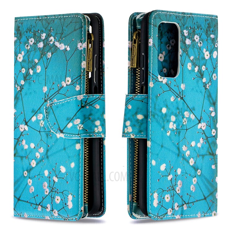 BF03 Pattern Printing Zipper Wallet Leather Phone Case for Xiaomi Mi 10T Pro 5G / Mi 10T 5G / Redmi K30S - Vivid Flower-4