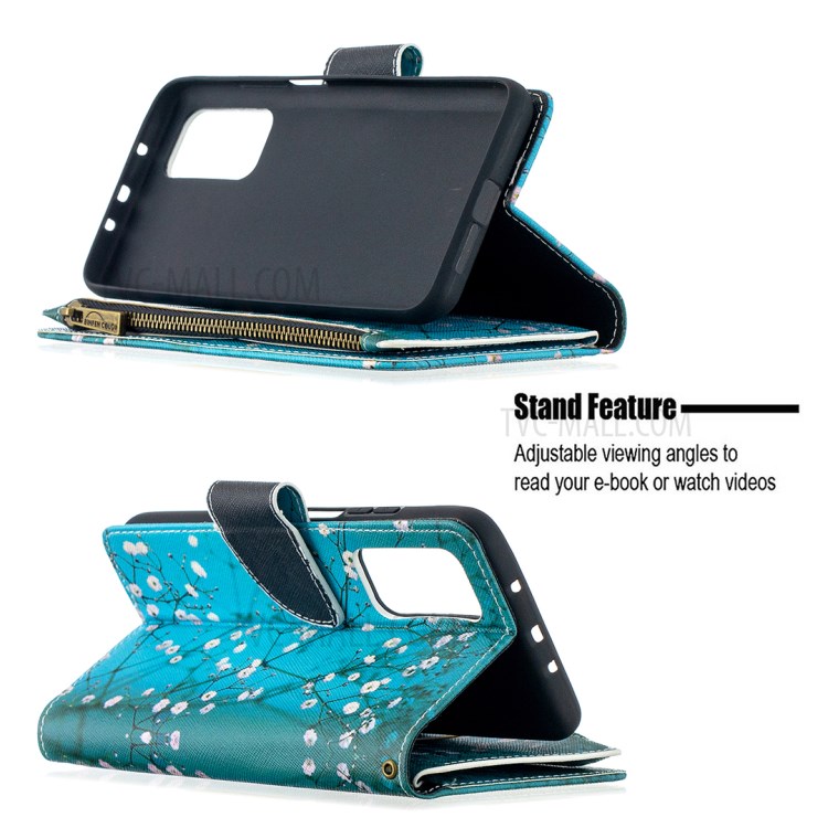 BF03 Pattern Printing Zipper Wallet Leather Phone Case for Xiaomi Mi 10T Pro 5G / Mi 10T 5G / Redmi K30S - Vivid Flower-5