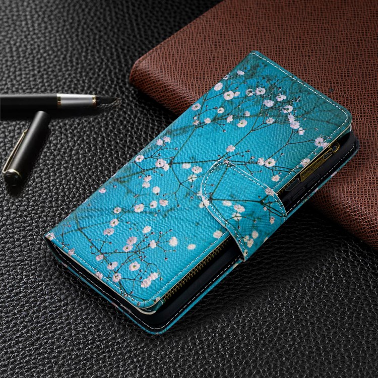 BF03 Pattern Printing Zipper Wallet Leather Phone Case for Xiaomi Mi 10T Pro 5G / Mi 10T 5G / Redmi K30S - Vivid Flower-7
