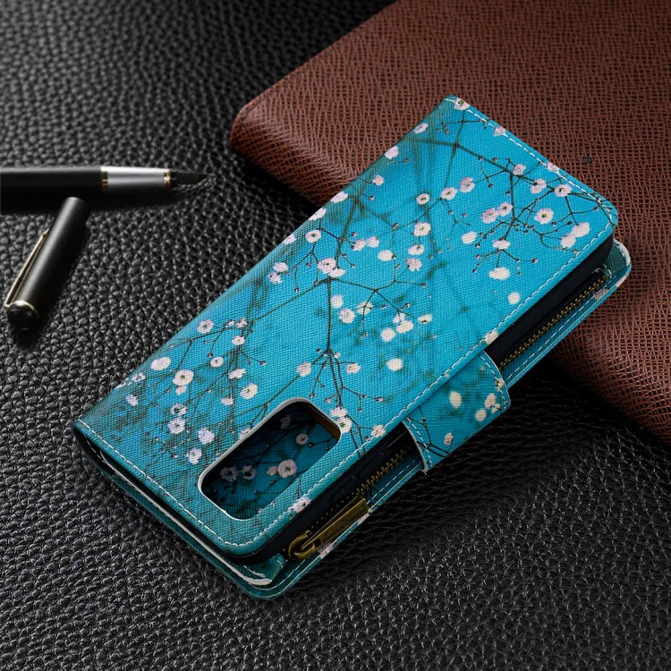 BF03 Pattern Printing Zipper Wallet Leather Phone Case for Xiaomi Mi 10T Pro 5G / Mi 10T 5G / Redmi K30S - Vivid Flower-8