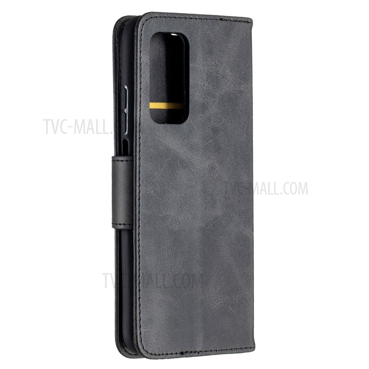 PU Leather Wallet Stand Phone Case for Xiaomi Mi 10T Pro 5G / Mi 10T 5G/ Redmi K30S - Black-3