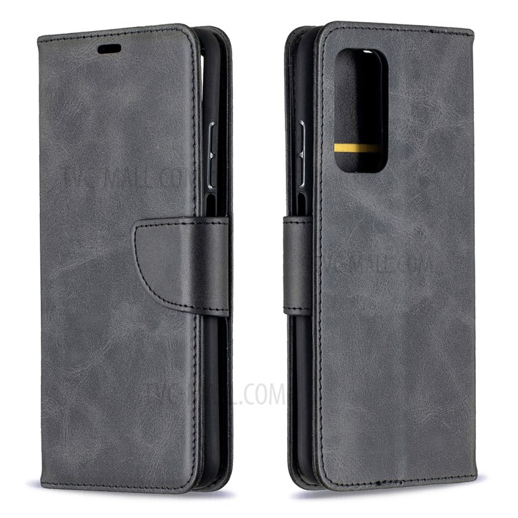 PU Leather Wallet Stand Phone Case for Xiaomi Mi 10T Pro 5G / Mi 10T 5G/ Redmi K30S - Black-4