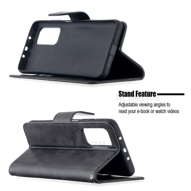PU Leather Wallet Stand Phone Case for Xiaomi Mi 10T Pro 5G / Mi 10T 5G/ Redmi K30S - Black-5