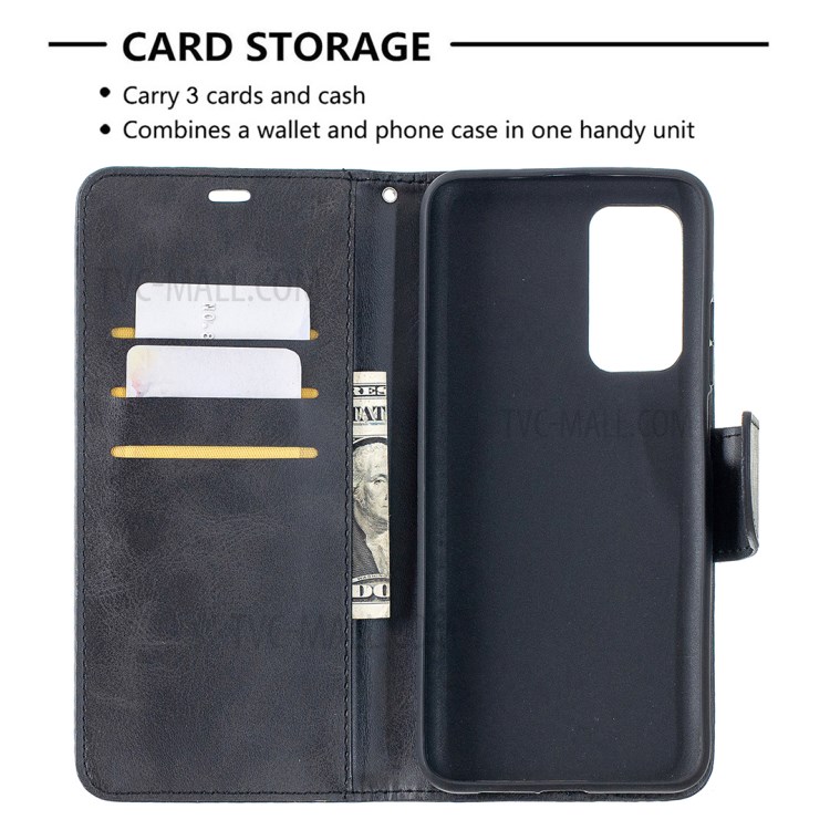 PU Leather Wallet Stand Phone Case for Xiaomi Mi 10T Pro 5G / Mi 10T 5G/ Redmi K30S - Black-6
