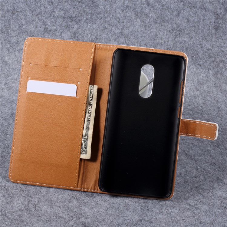 Pattern Printing Leather Wallet Stand Phone Case for Xiaomi Redmi Note 4X - Shiny Blue Butterfly-9